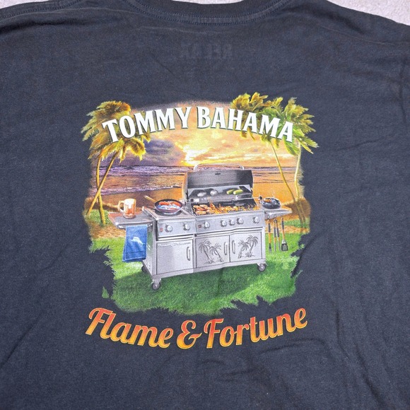 Tommy Bahama Other - Tommy Bahama Relax Flame & Fortune BBQ Graphic T-Shirt Mens‎ Large